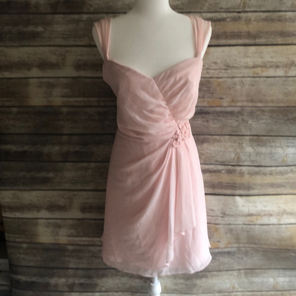 David’s Bridal Chiffon Sweetheart Dress - Picture 2 of 8